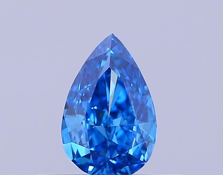 0.32 CT Fancy Vivid Blue PEAR