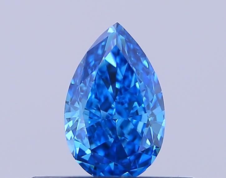 0.34 CT Fancy Vivid Blue PEAR