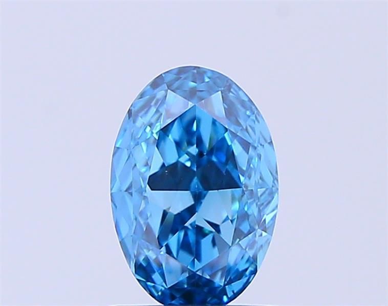1.01 CT Fancy Vivid Blue OVAL