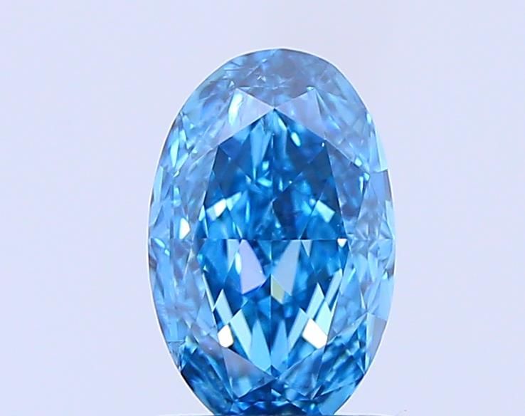 1.02 CT Fancy Vivid Blue OVAL