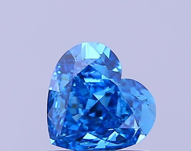 1.01 CT Fancy Vivid Blue HEART