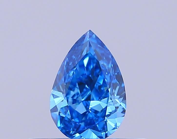 0.35 CT Fancy Vivid Blue PEAR