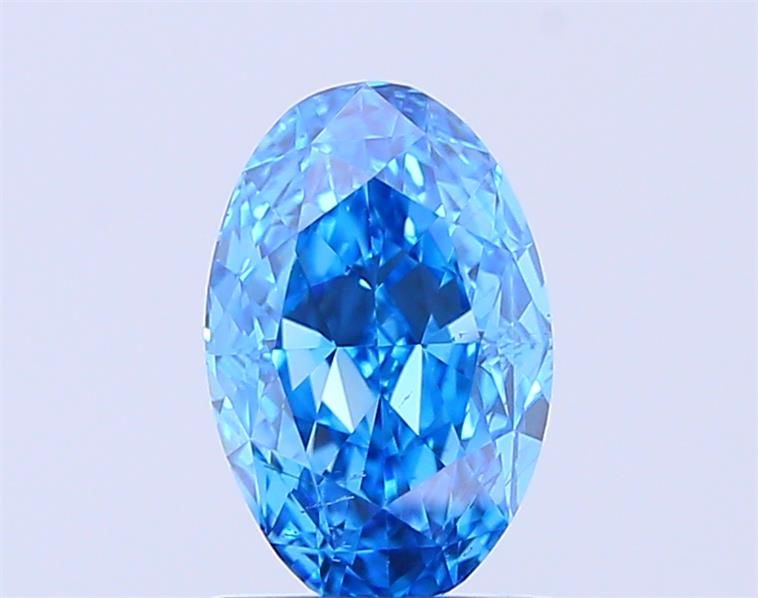 1.22 CT Fancy Vivid Blue OVAL