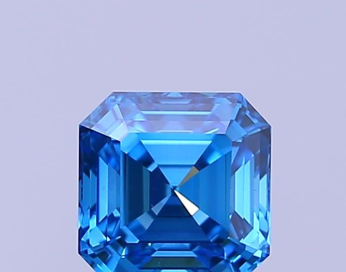 1.02 CT Fancy Vivid Blue ASSCHER