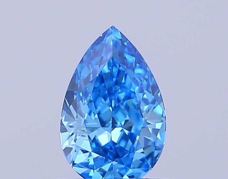 0.37 CT Fancy Vivid Blue PEAR