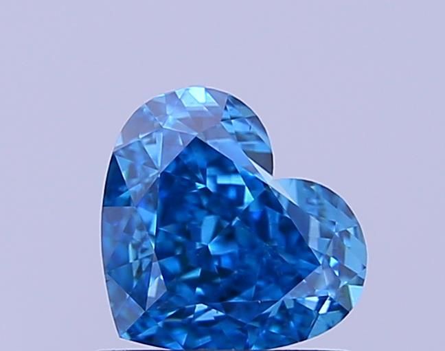 1.01 CT Fancy Vivid Blue HEART