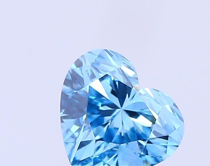 1.09 CT Fancy Vivid Blue HEART