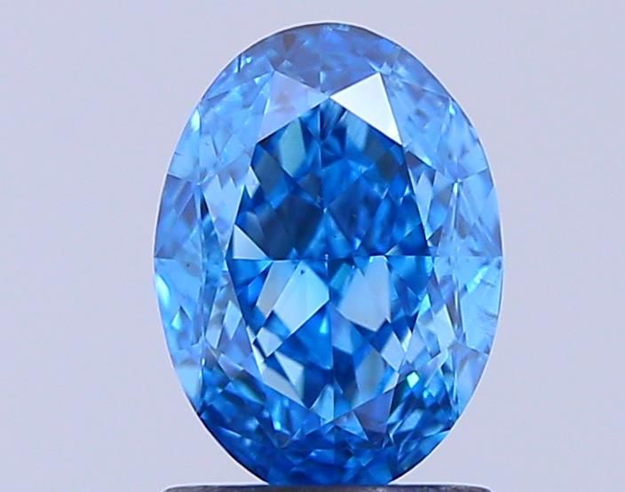 1.28 CT Fancy Vivid Blue OVAL