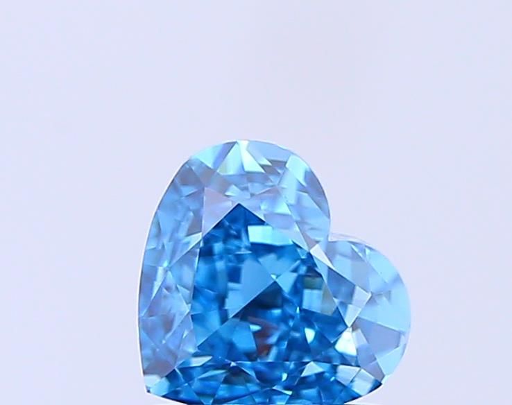 1.01 CT Fancy Vivid Blue HEART