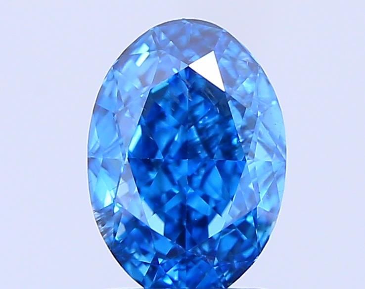 1.39 CT Fancy Vivid Blue OVAL