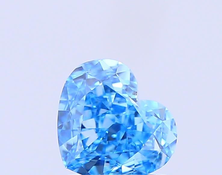 1.01 CT Fancy Vivid Blue HEART