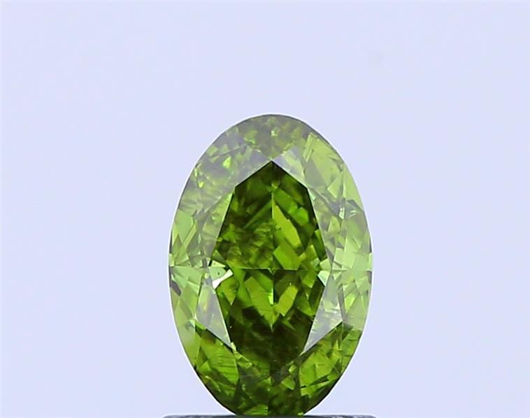 1.04 CT Fancy Vivid Green OVAL