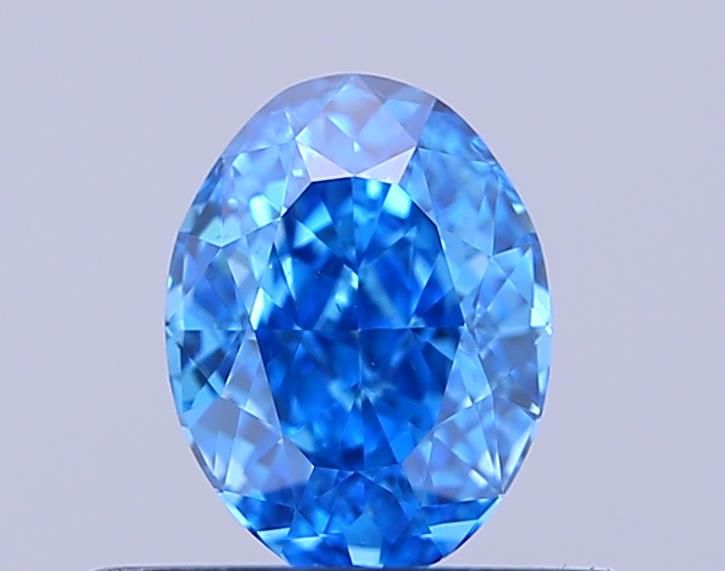 0.5 CT Fancy Vivid Blue OVAL