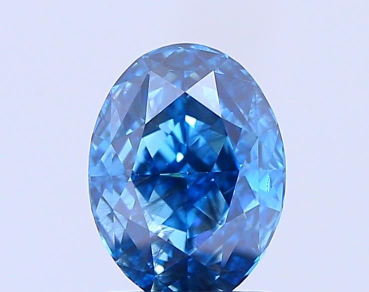 1.19 CT Fancy Vivid Blue OVAL