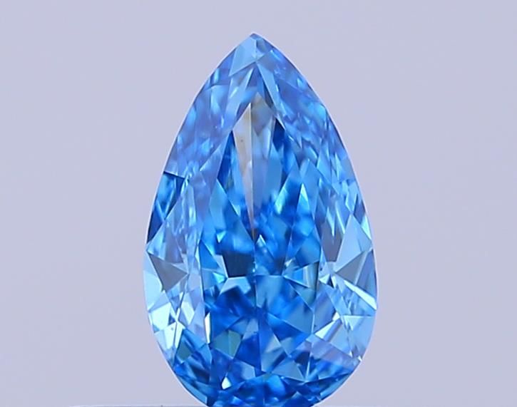 0.36 CT Fancy Vivid Blue PEAR