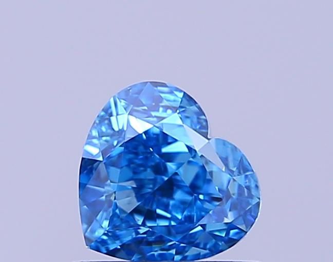 1.0 CT Fancy Vivid Blue HEART