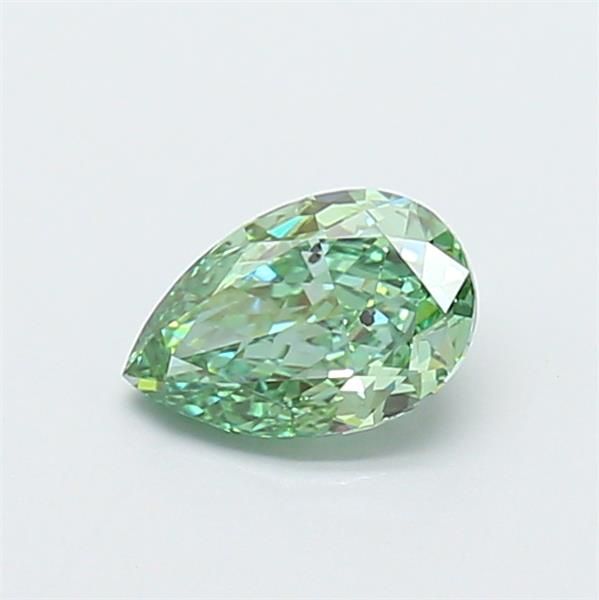 1.07 CT Fancy Vivid Green PEAR
