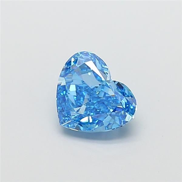 1.57 CT Fancy Vivid Blue HEART