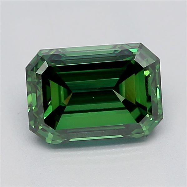 1.01 CT Fancy Vivid Green EMERALD