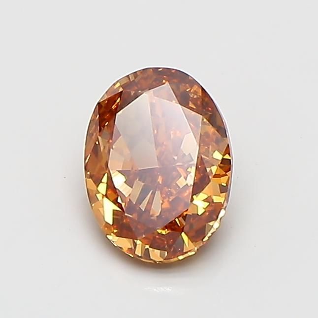 1.01 CT Fancy Orangey Brown OVAL