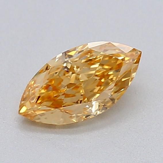 0.31 CT Fancy Intense Brownish Yellow MARQUISE