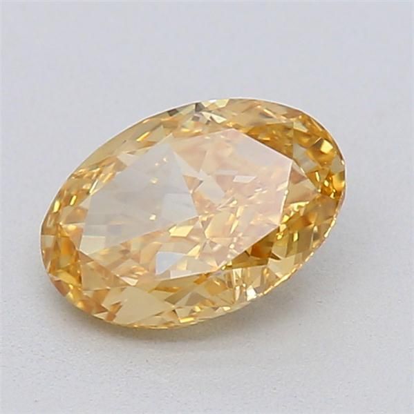 0.53 CT Fancy Intense Yellow OVAL
