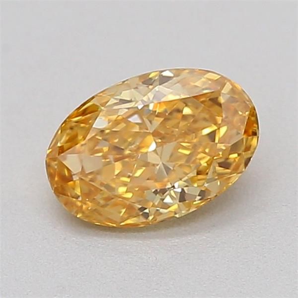 0.32 CT Fancy Intense Brownish Yellow OVAL