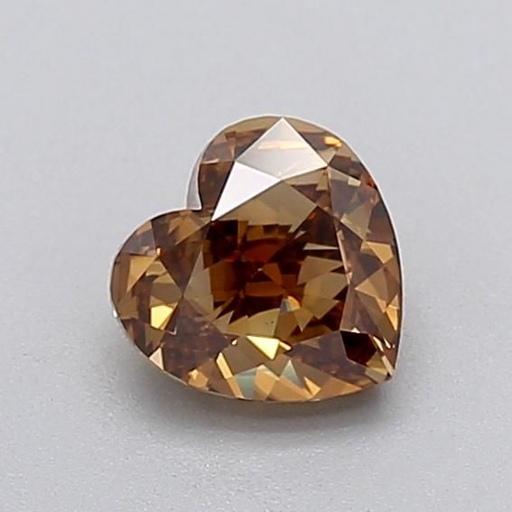 1.02 CT Fancy Brown HEART