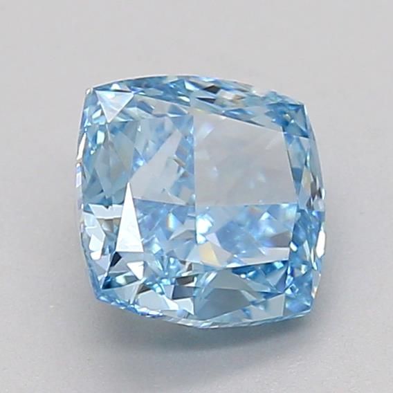 0.99 CT Fancy Vivid Blue CUSHION BRILLIANT