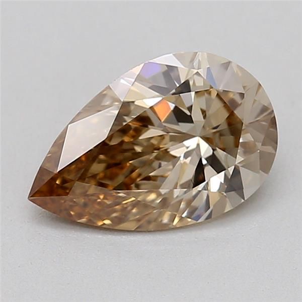 0.58 CT Fancy Light Brown PEAR