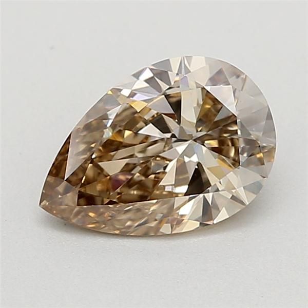 0.72 CT Fancy Light Brown PEAR