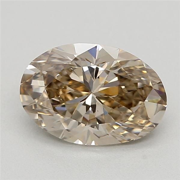 0.7 CT Very Light Yellowish Brown OVAL