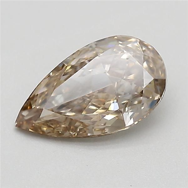 0.53 CT Fancy Light Grayish Brown PEAR