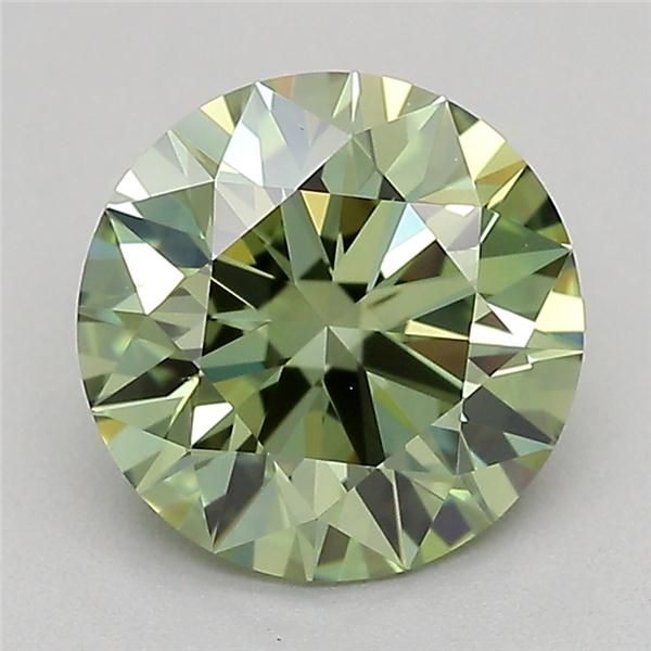 1.01 CT Fancy Vivid Green ROUND