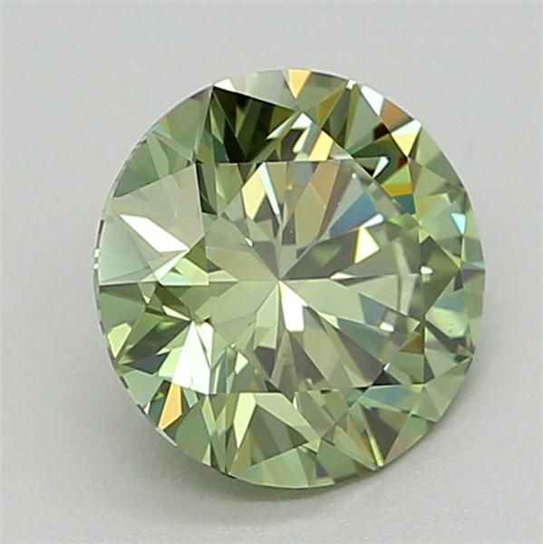 1.04 CT Fancy Vivid Green ROUND