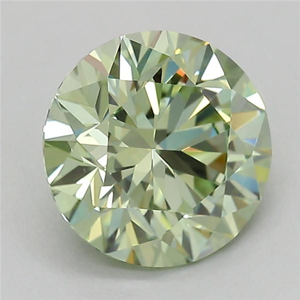 1.07 CT Fancy Vivid Green ROUND