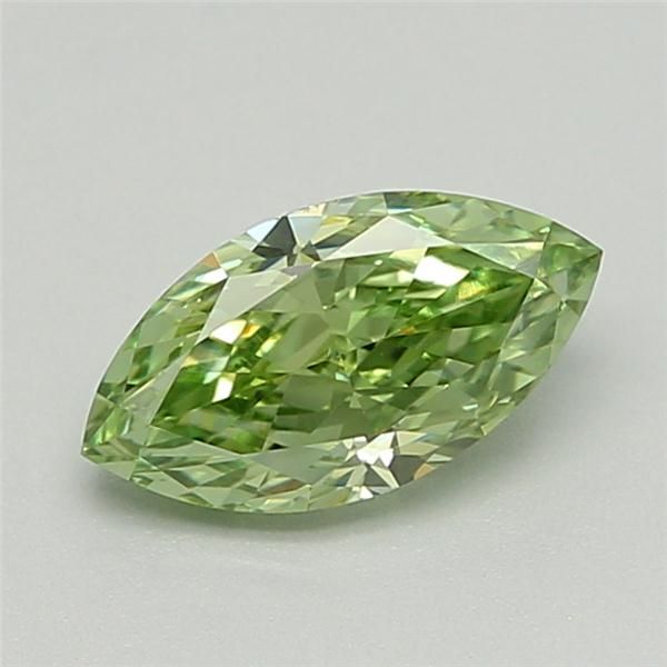 0.72 CT Fancy Vivid Green MARQUISE