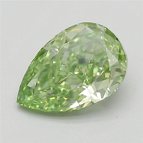 0.7 CT Fancy Vivid Green PEAR