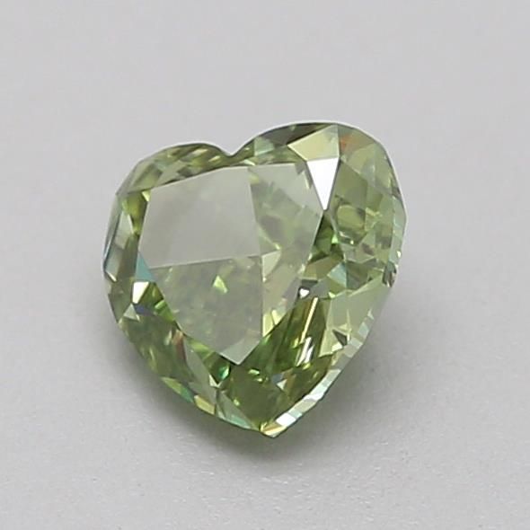 0.32 CT Fancy Vivid Green HEART