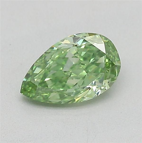 0.32 CT Fancy Vivid Green PEAR
