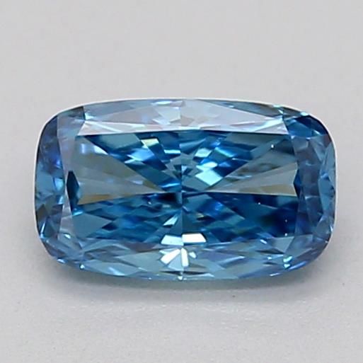 0.24 CT Fancy Vivid Blue CUSHION MODIFIED