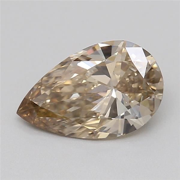 0.48 CT Fancy Light Gray Brown PEAR