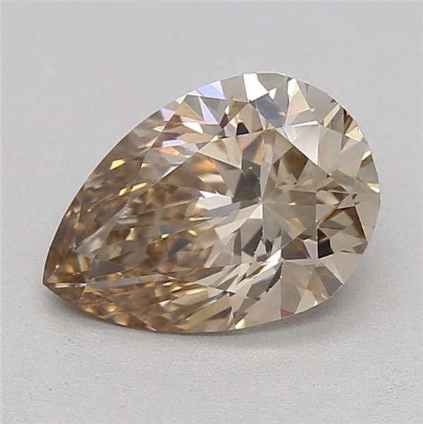 0.72 CT Fancy Light Gray Brown PEAR