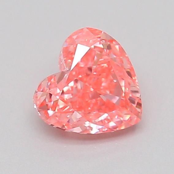 0.34 CT Fancy Vivid Pink HEART