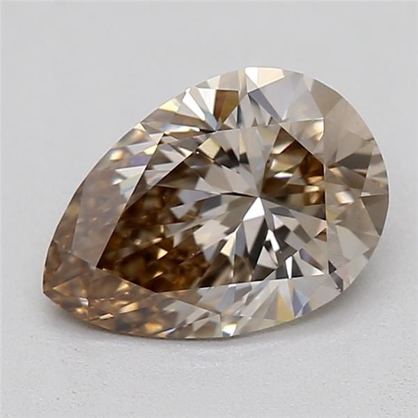 0.7 CT Light Brown PEAR