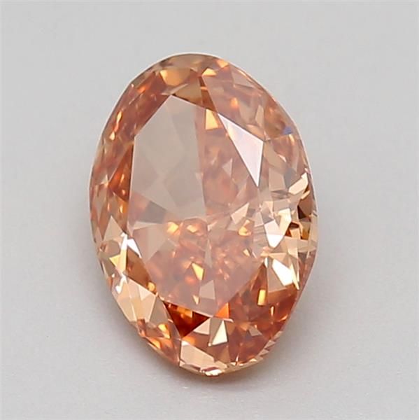 0.67 CT Fancy Intense Brownish Orange OVAL
