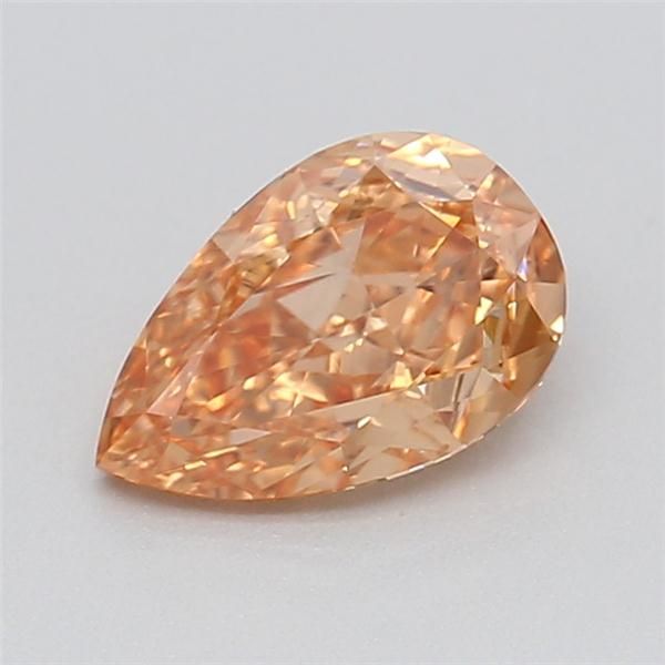 0.49 CT Fancy Intense Brownish Yellow PEAR