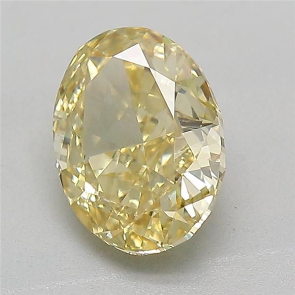 1.07 CT Fancy Light Yellow OVAL
