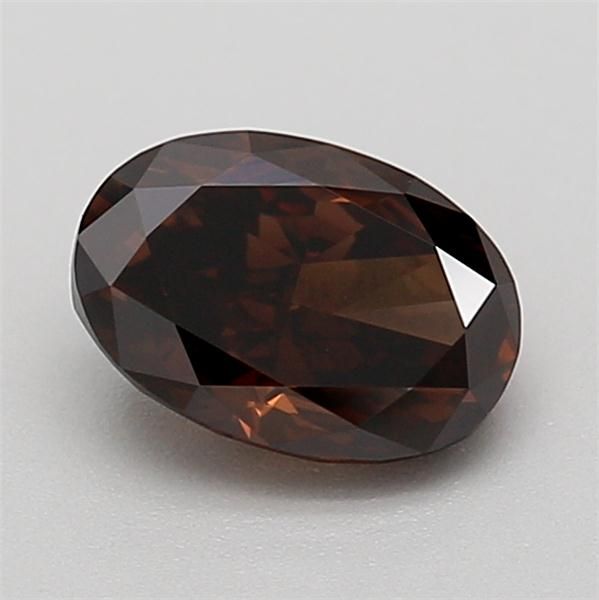 0.72 CT Fancy Deep Brown OVAL