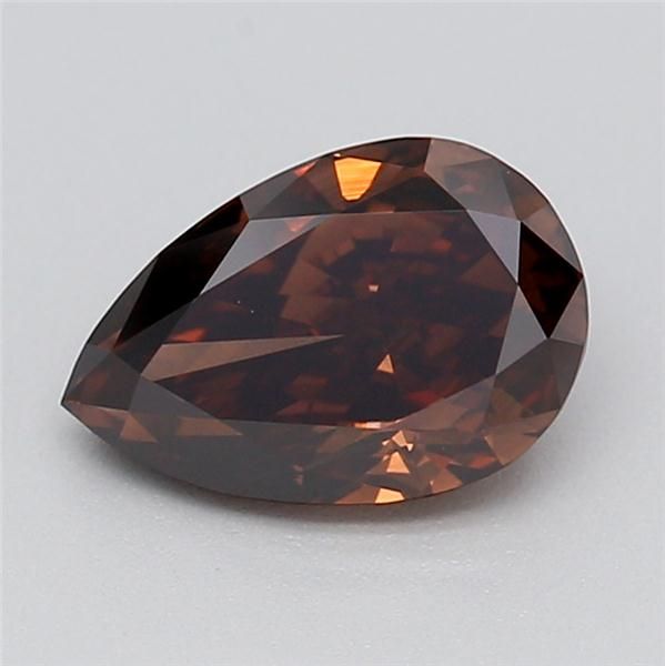 0.73 CT Fancy Deep Brown PEAR